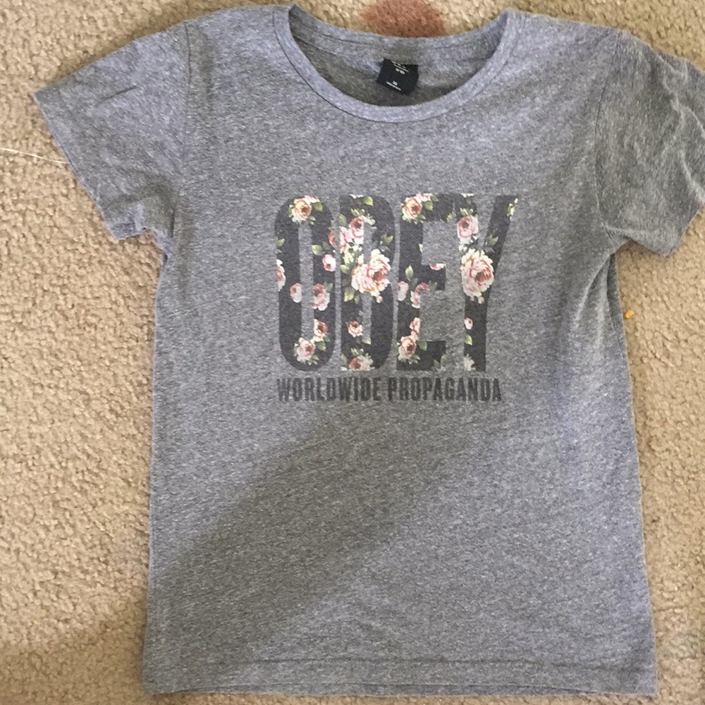 Grey obey shirt